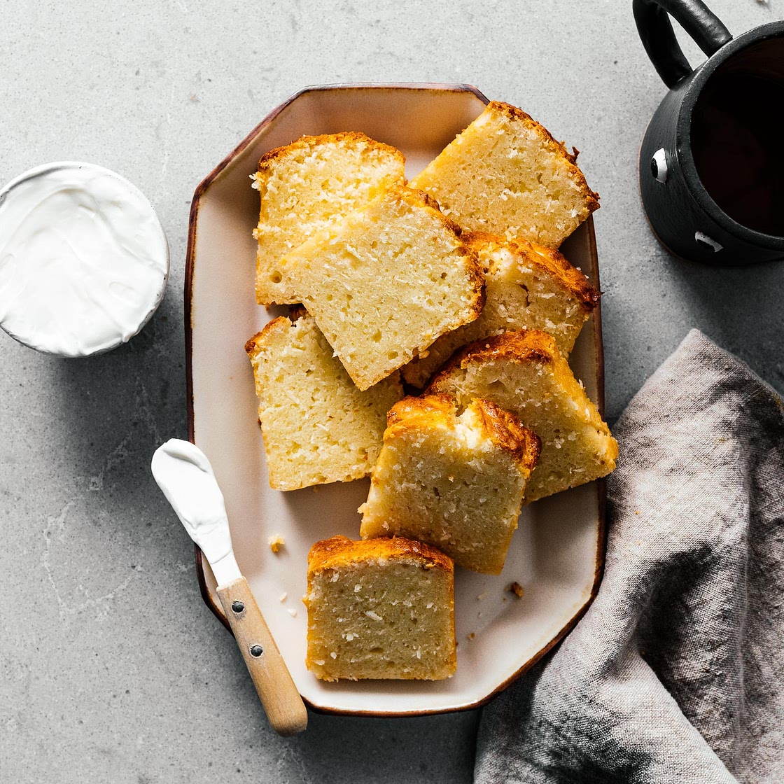 Triple Coconut Loaf Cake