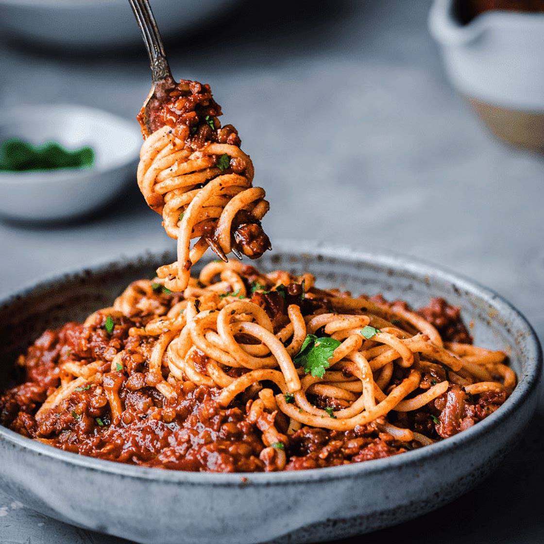 10-Ingredient Lentil Bolognese ( italian food )