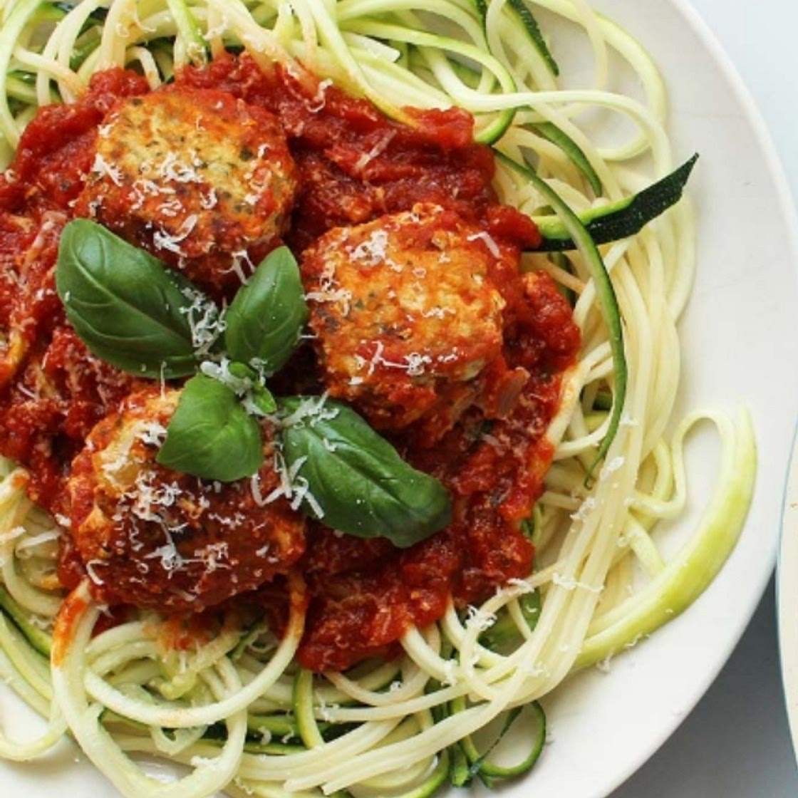 Turkey Meatballs with Zoodles