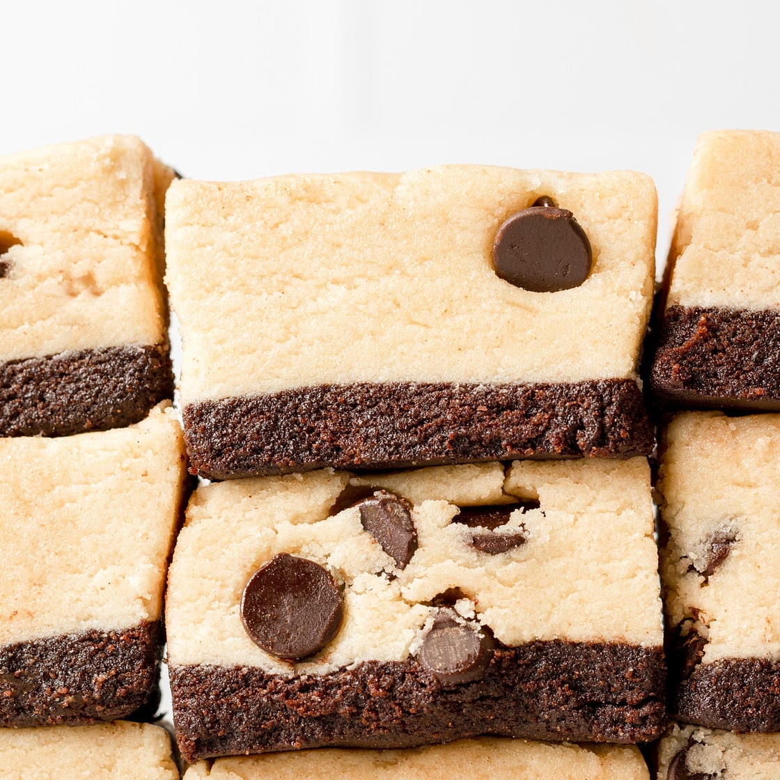 Cookie Dough Brownie Bites (No Bake!)
