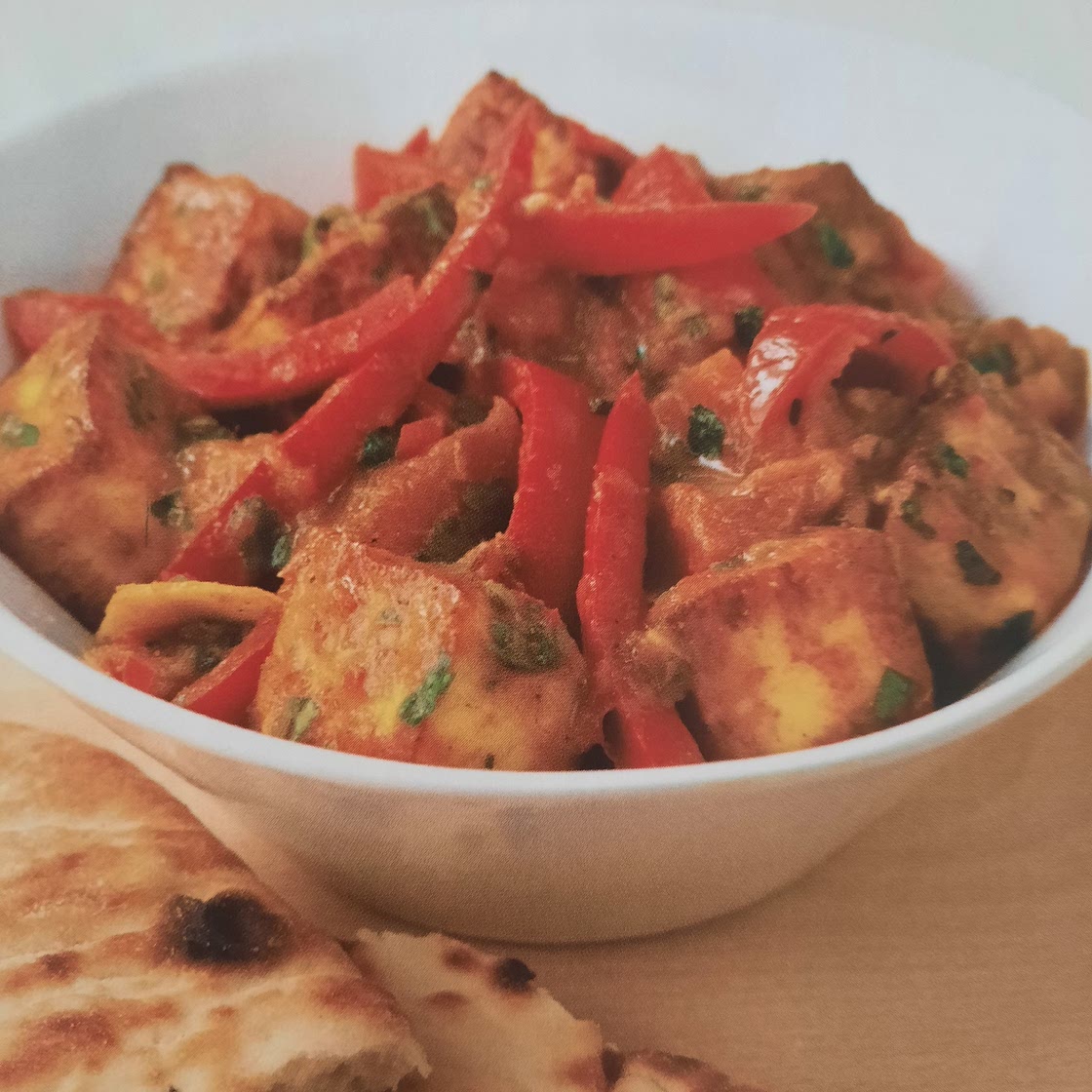 Paneer and sweet pepper curry