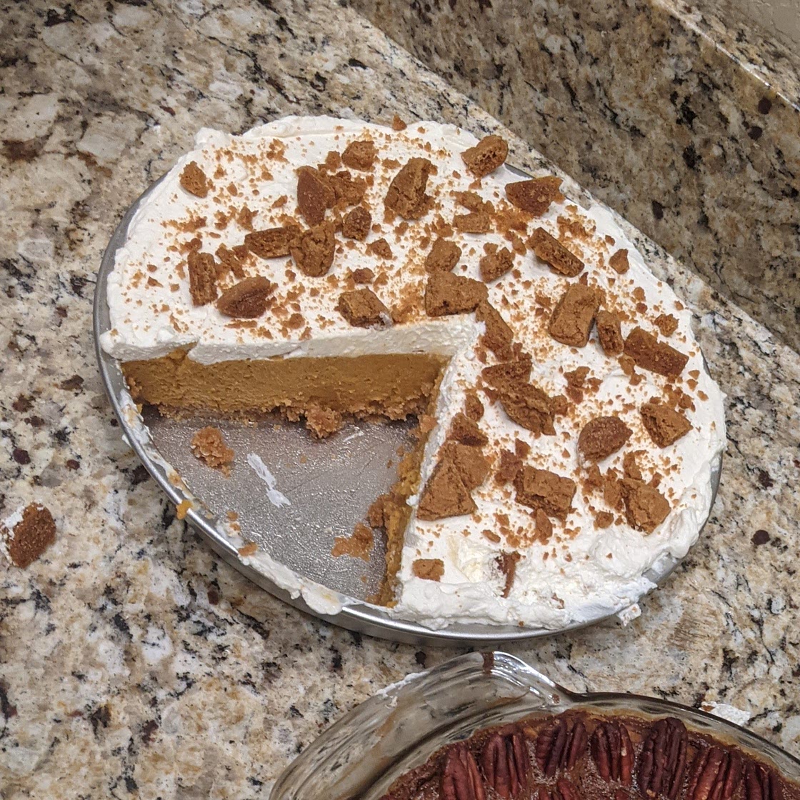 Bourbon Pumpkin Chiffon Pie