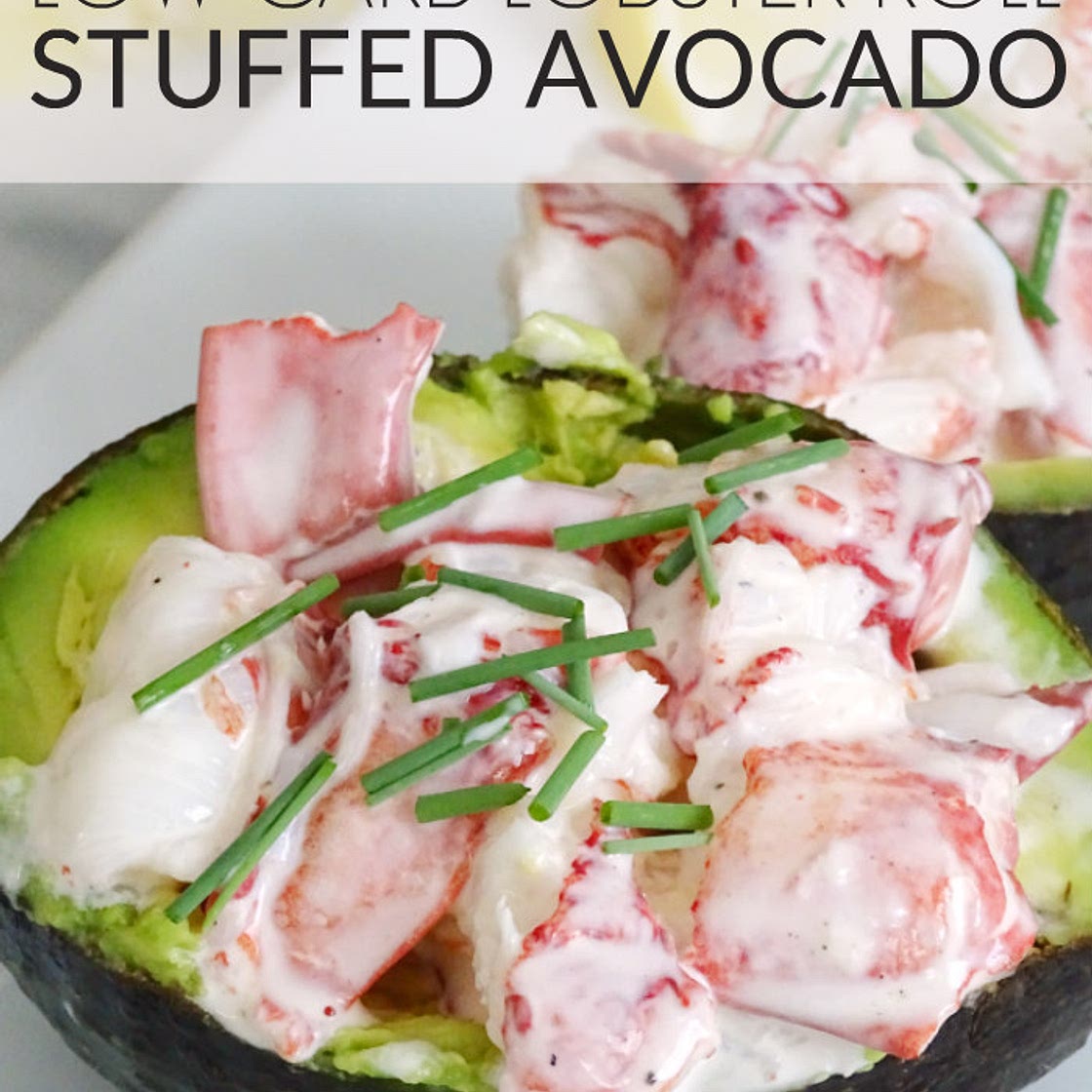Low Carb Lobster Roll Stuffed Avocado