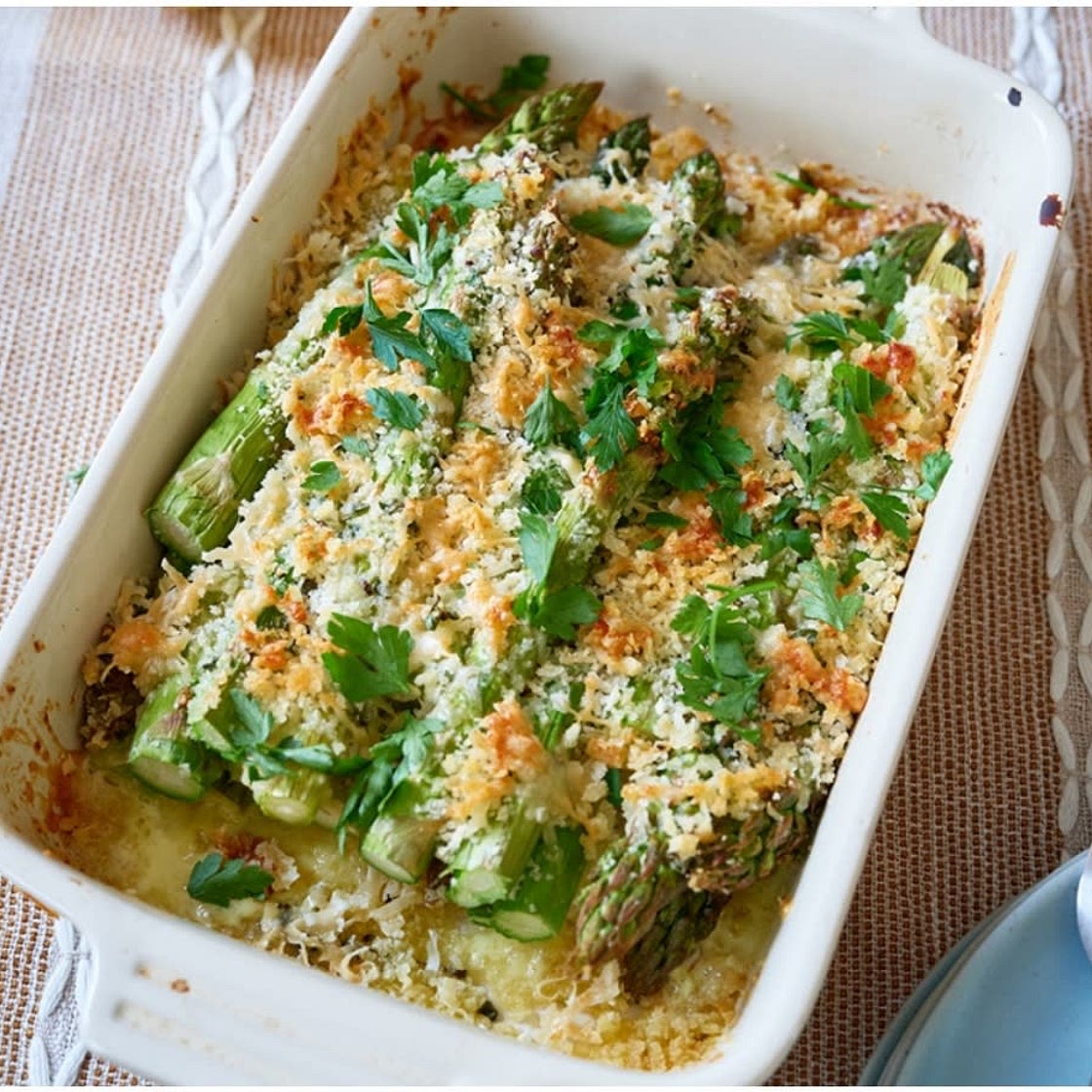 Asparagus gratin recipe on Second Nature