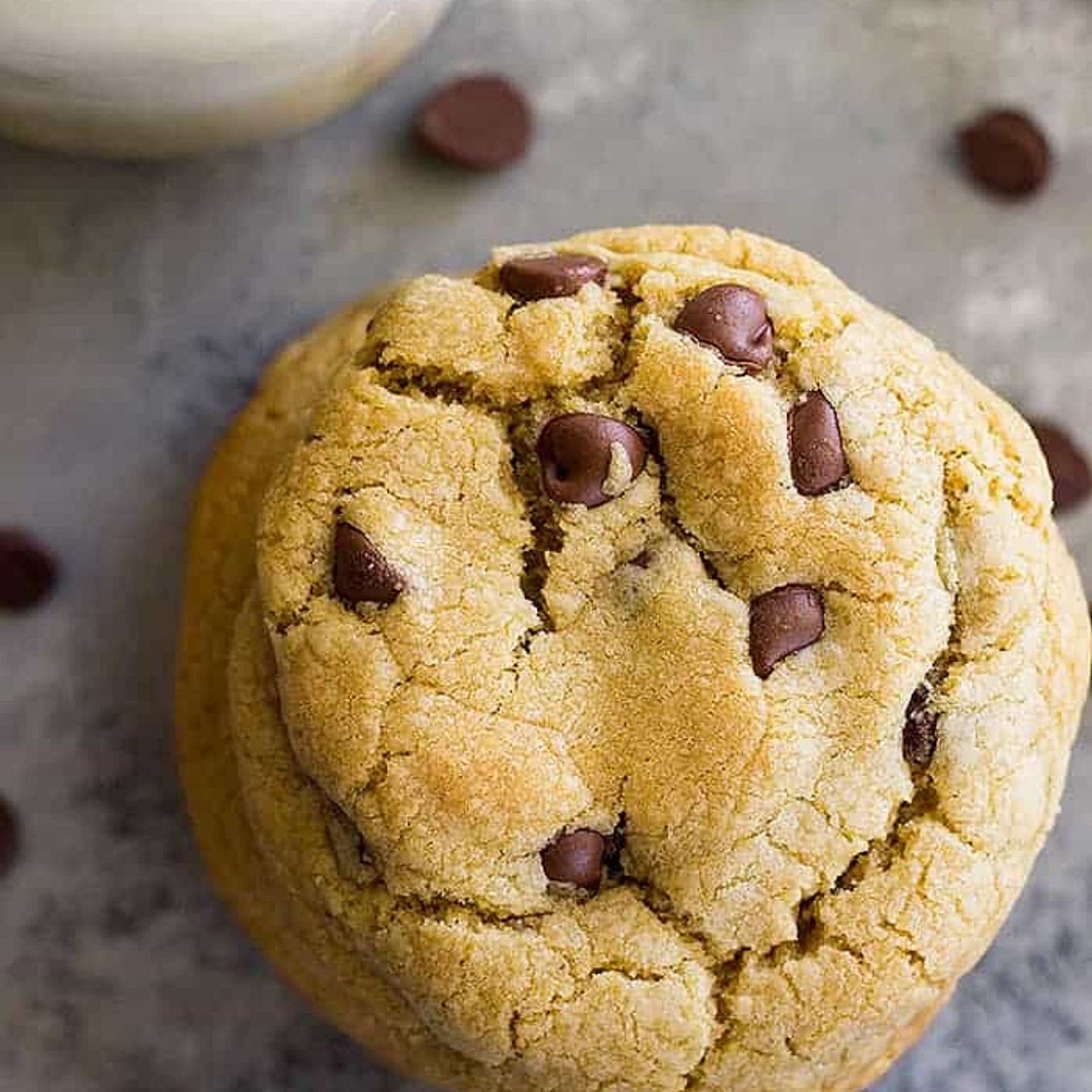 No Chill Chocolate Chip Cookies for Two