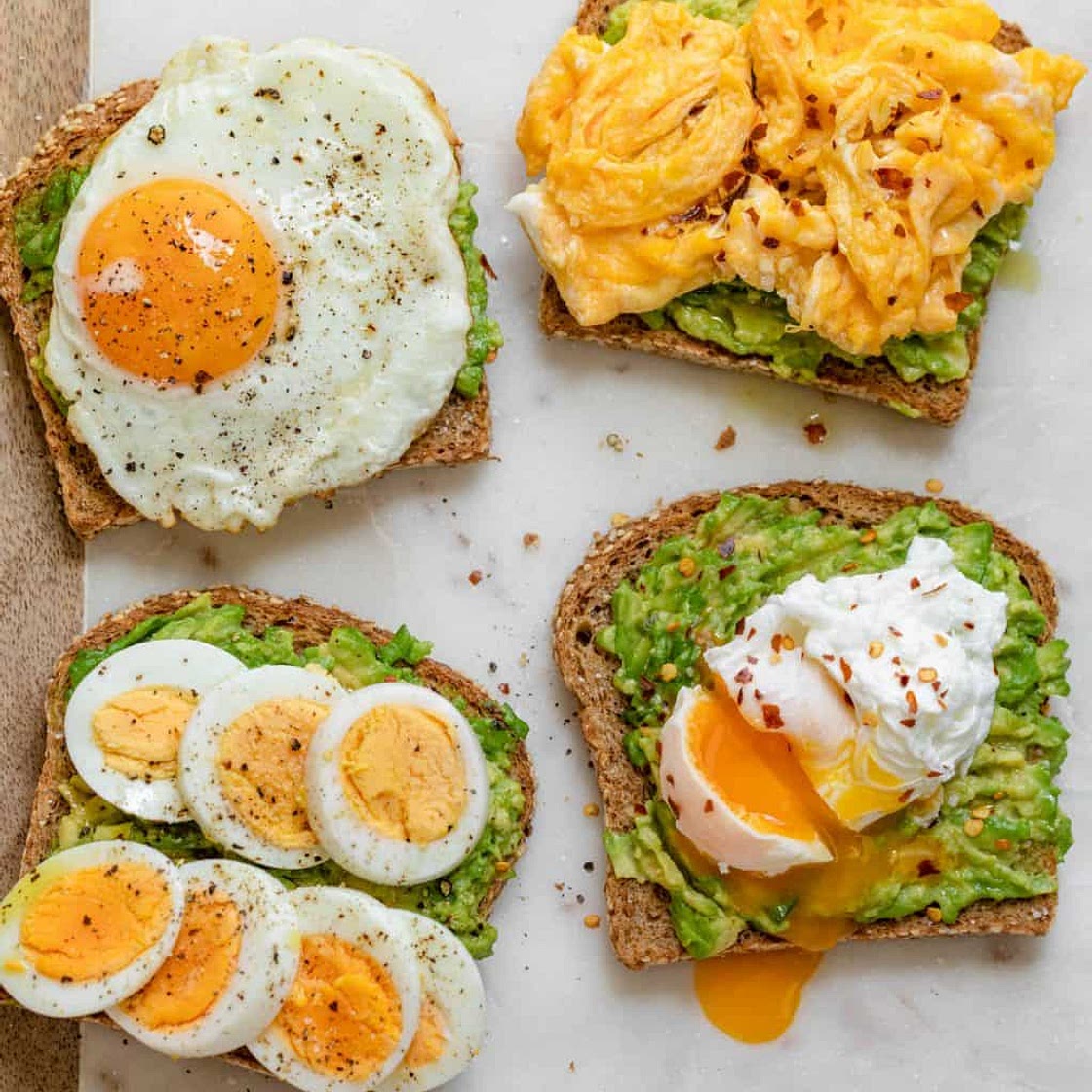Avacado and egg on toast