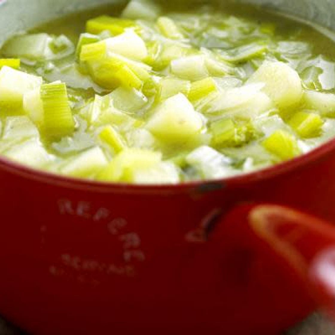 Soupe de poireaux aux pommes de terre