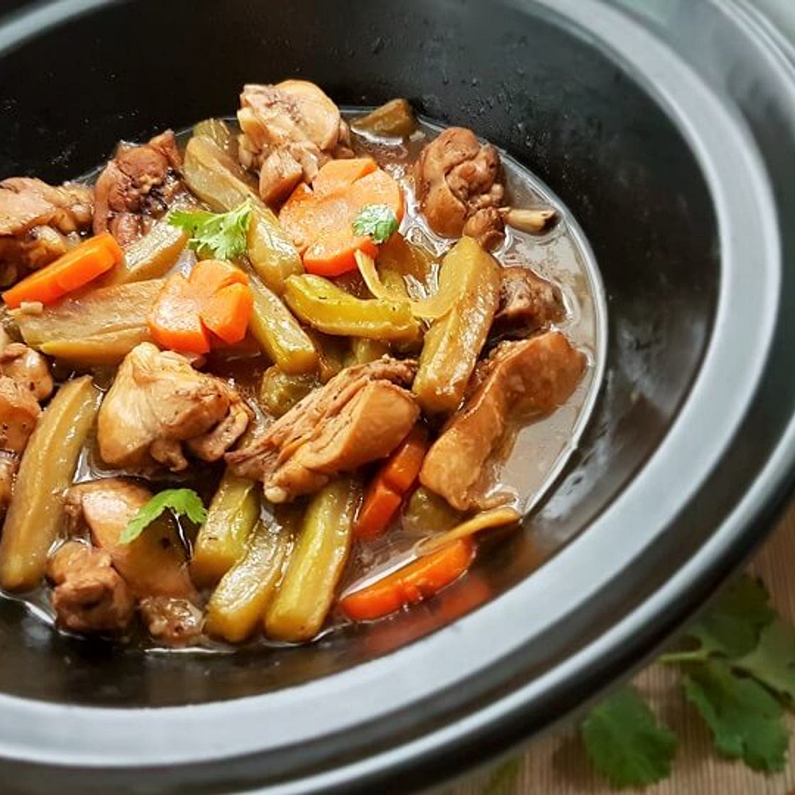 Braised Bitter Gourd with Chicken