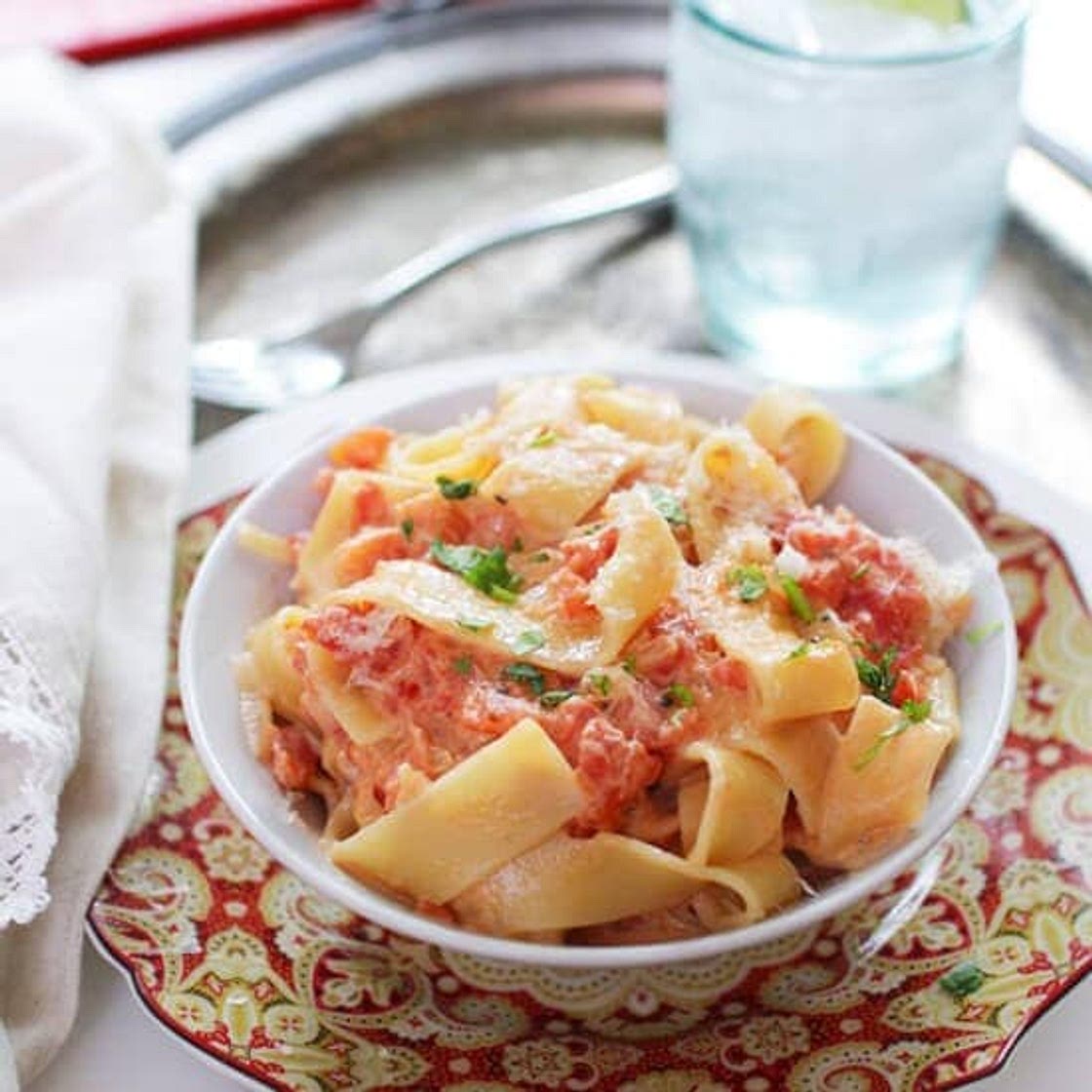 Pasta With Vodka Sauce For One