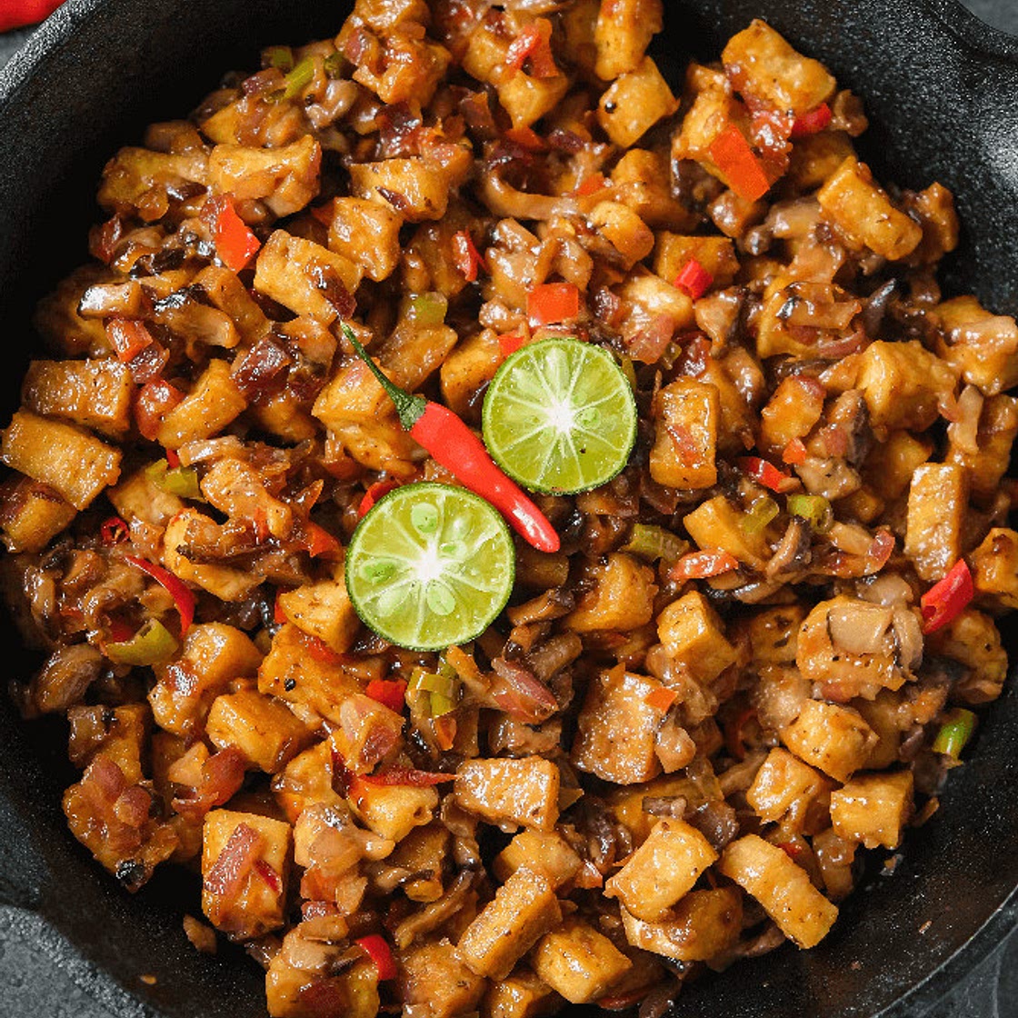 Filipino Crispy Tofu Sisig (Vegan)