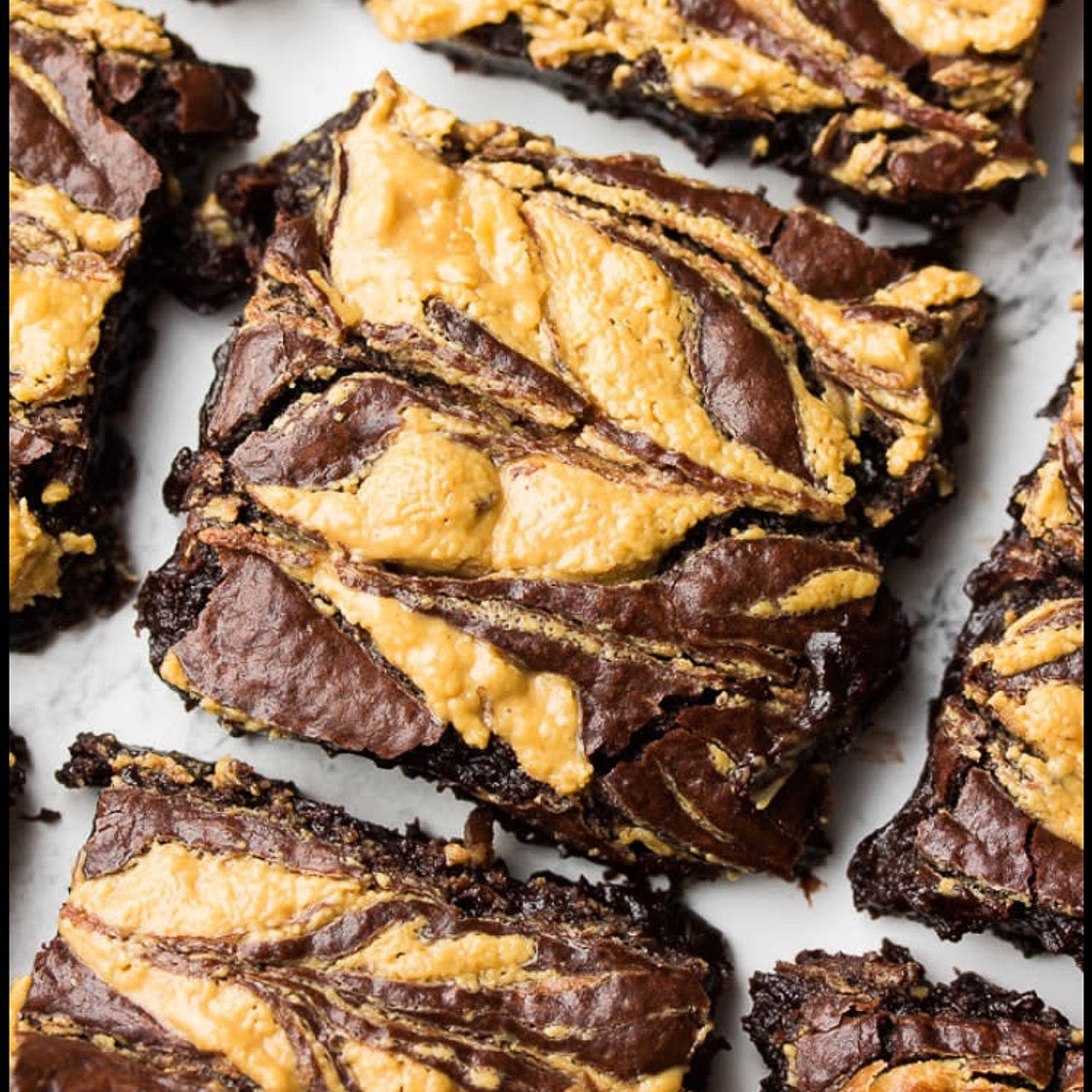 Peanut butter brownies