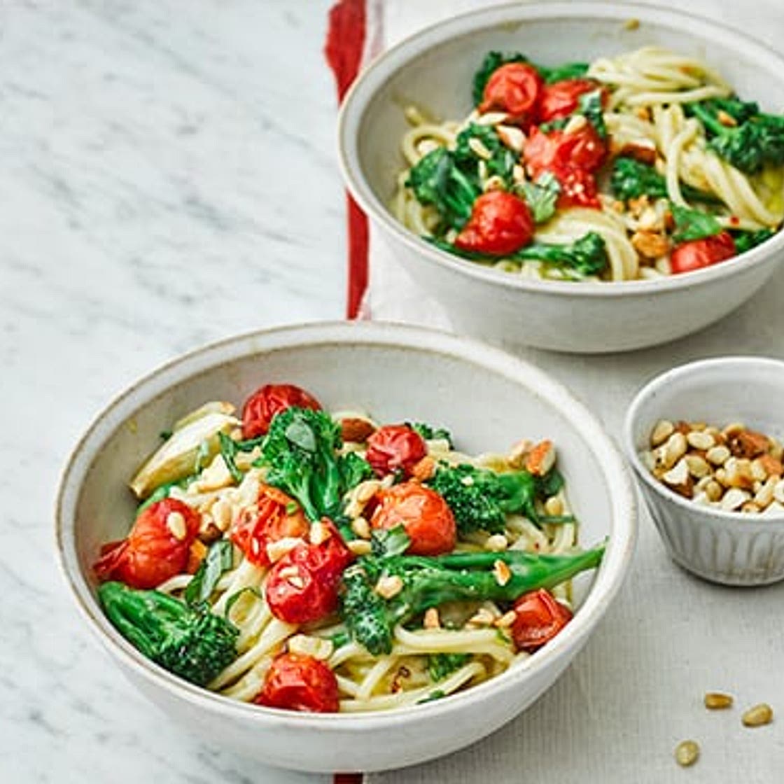 Roasted Tomato and Broccoli Pasta - Meat Free Monday