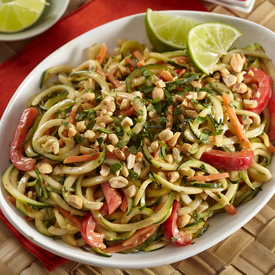 Nouilles de courgette à la thaïe