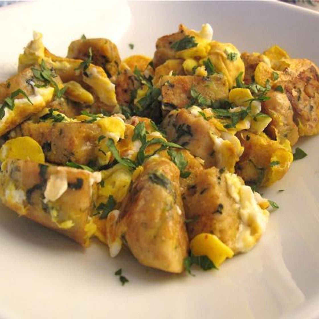 Knödel mit Ei