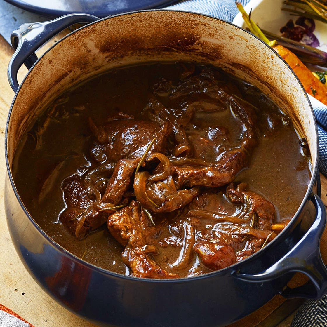 Braised beef