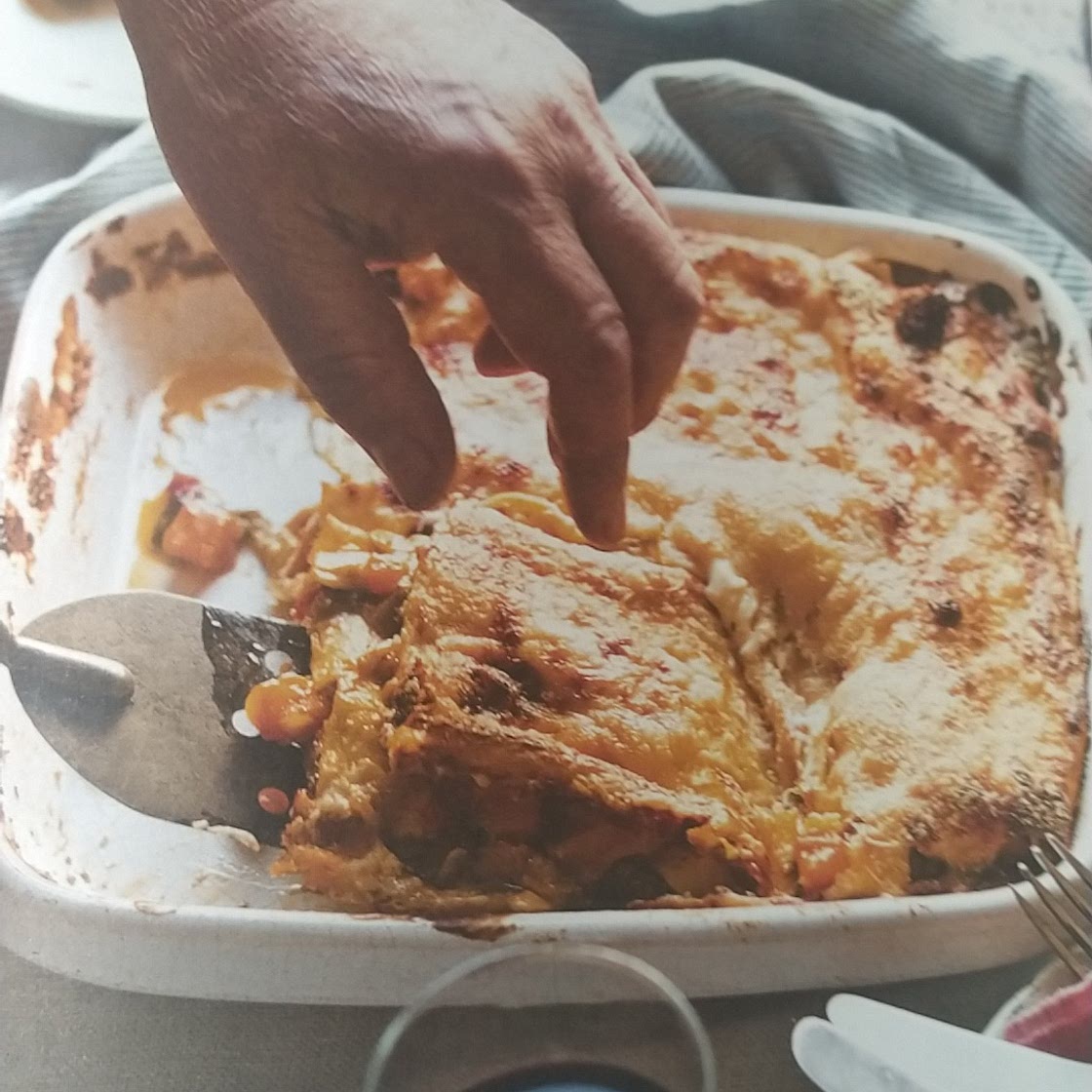Lasagne with slow-cooked vegetable ragù