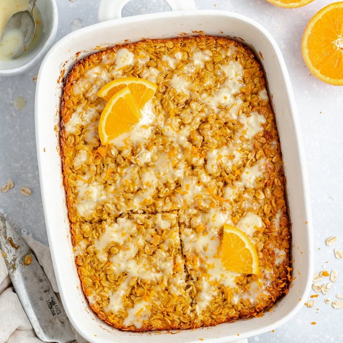 Orange Creamsicle Baked Oatmeal
