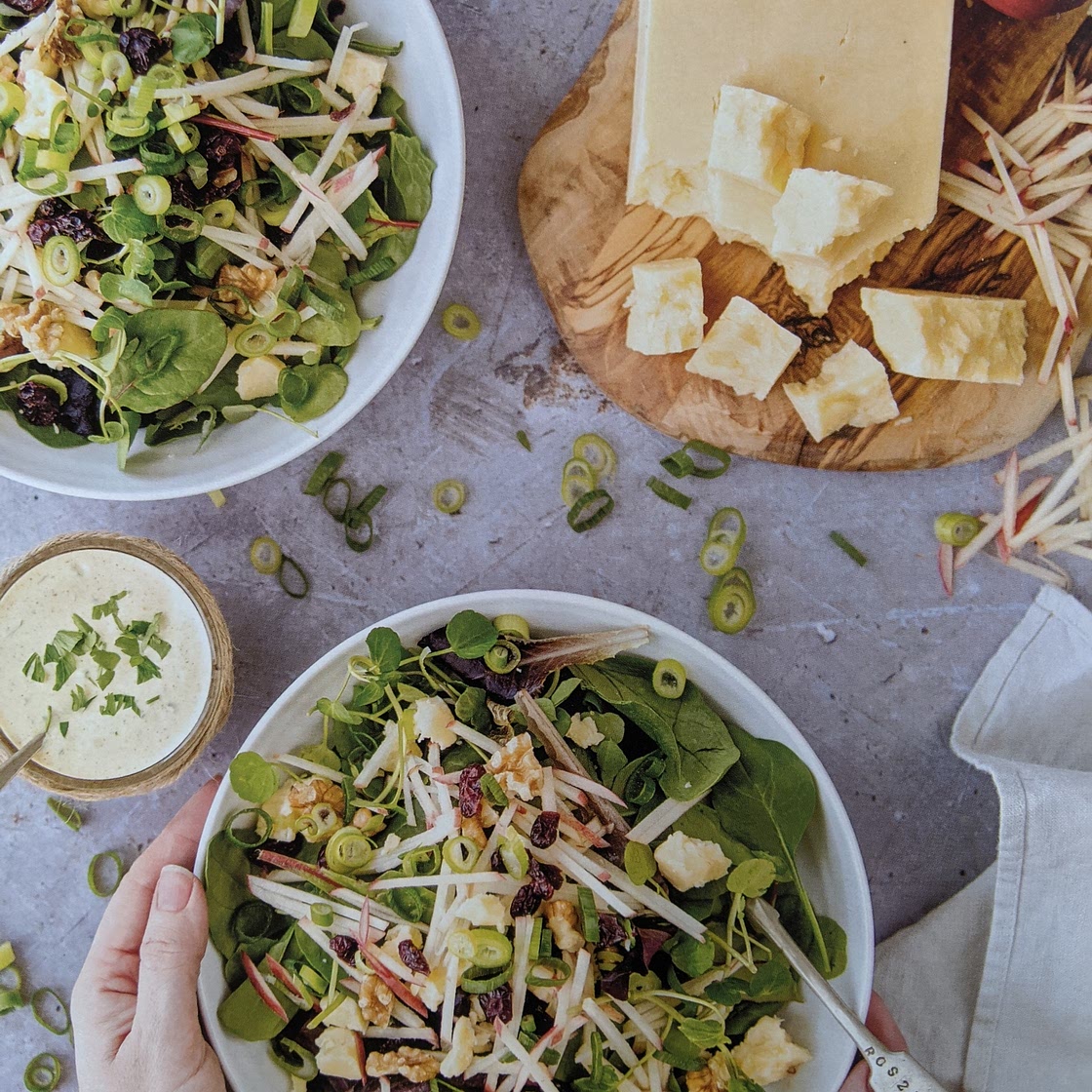 CHEDDAR, APPLE AND WALNUT SALAD
