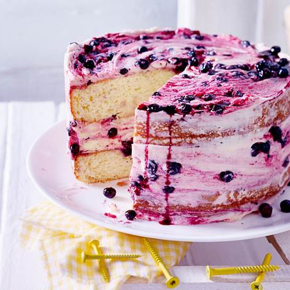 Kleine Heidelbeertorte