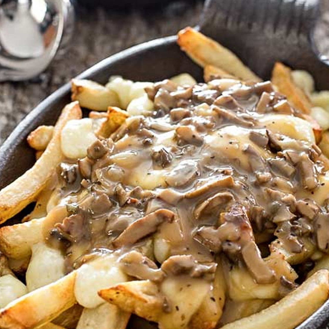 Poutine aux champignons