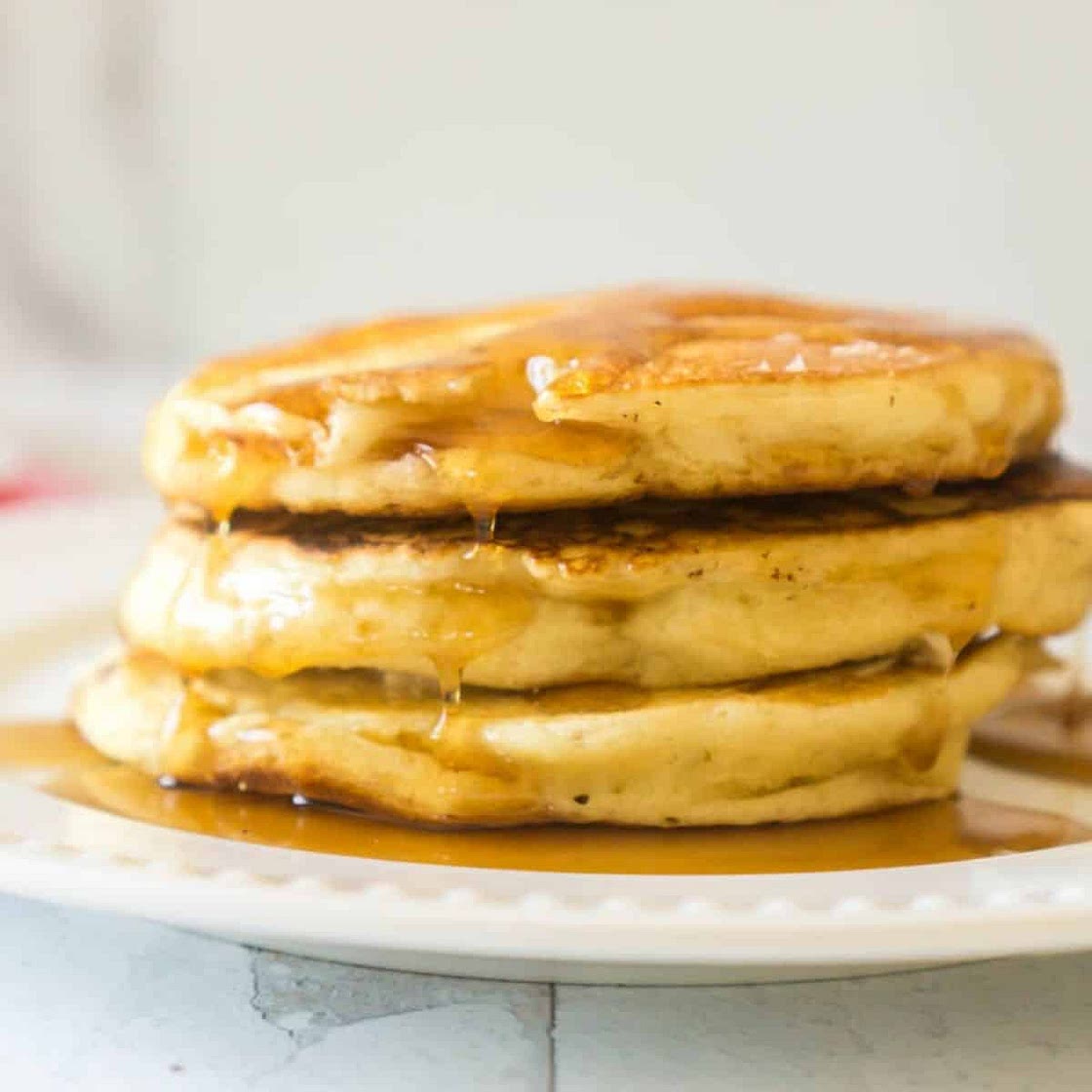 Fluffy Sourdough Pancakes