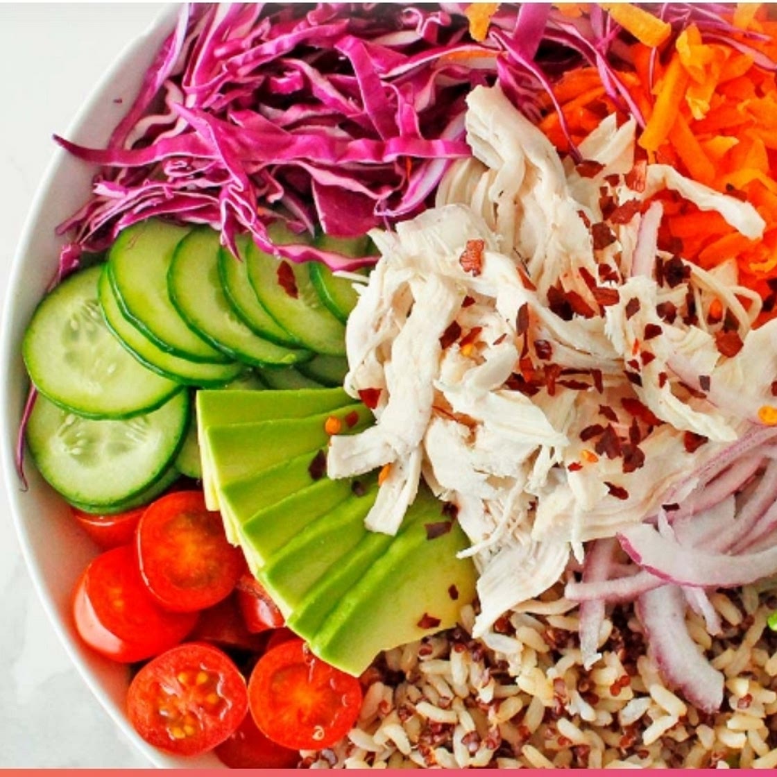 Rainbow Chicken Bowl