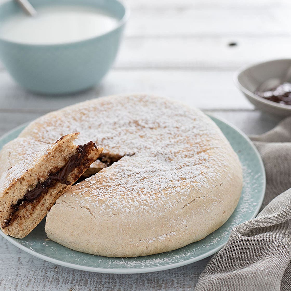 FOCACCIA ALLA NUTELLA in Padella