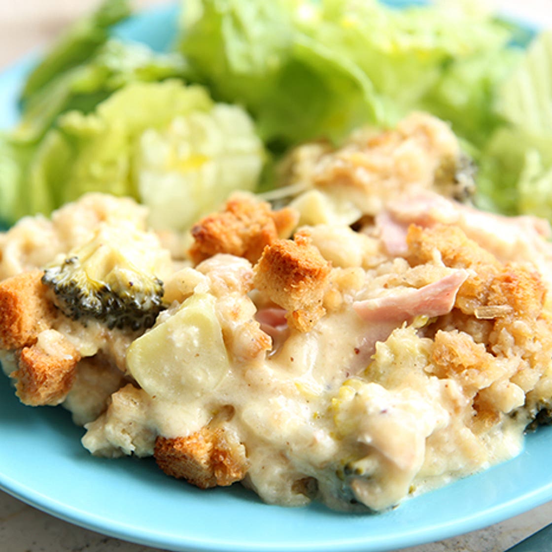 Chicken Cordon Bleu Stuffing Casserole