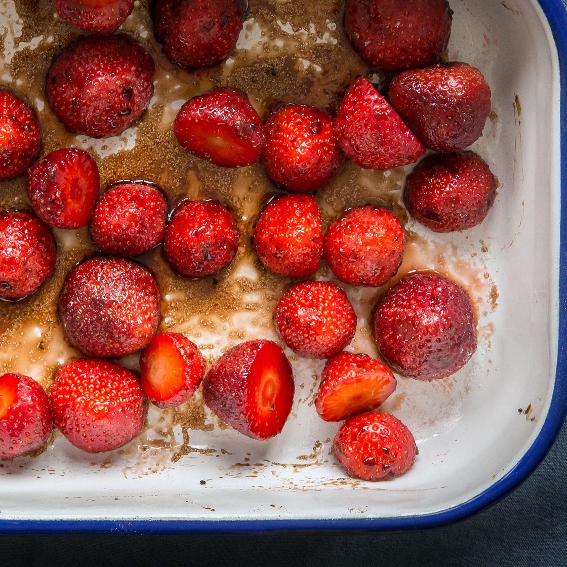 Use Up Over Ripe Strawberries in a Super Easy Balsamic Roasted Recipe