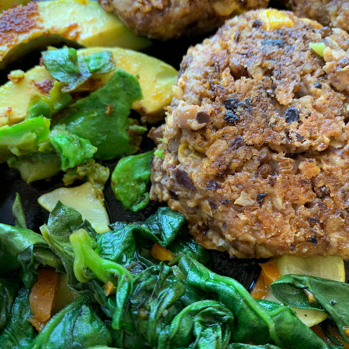 black bean and lentil dumplings