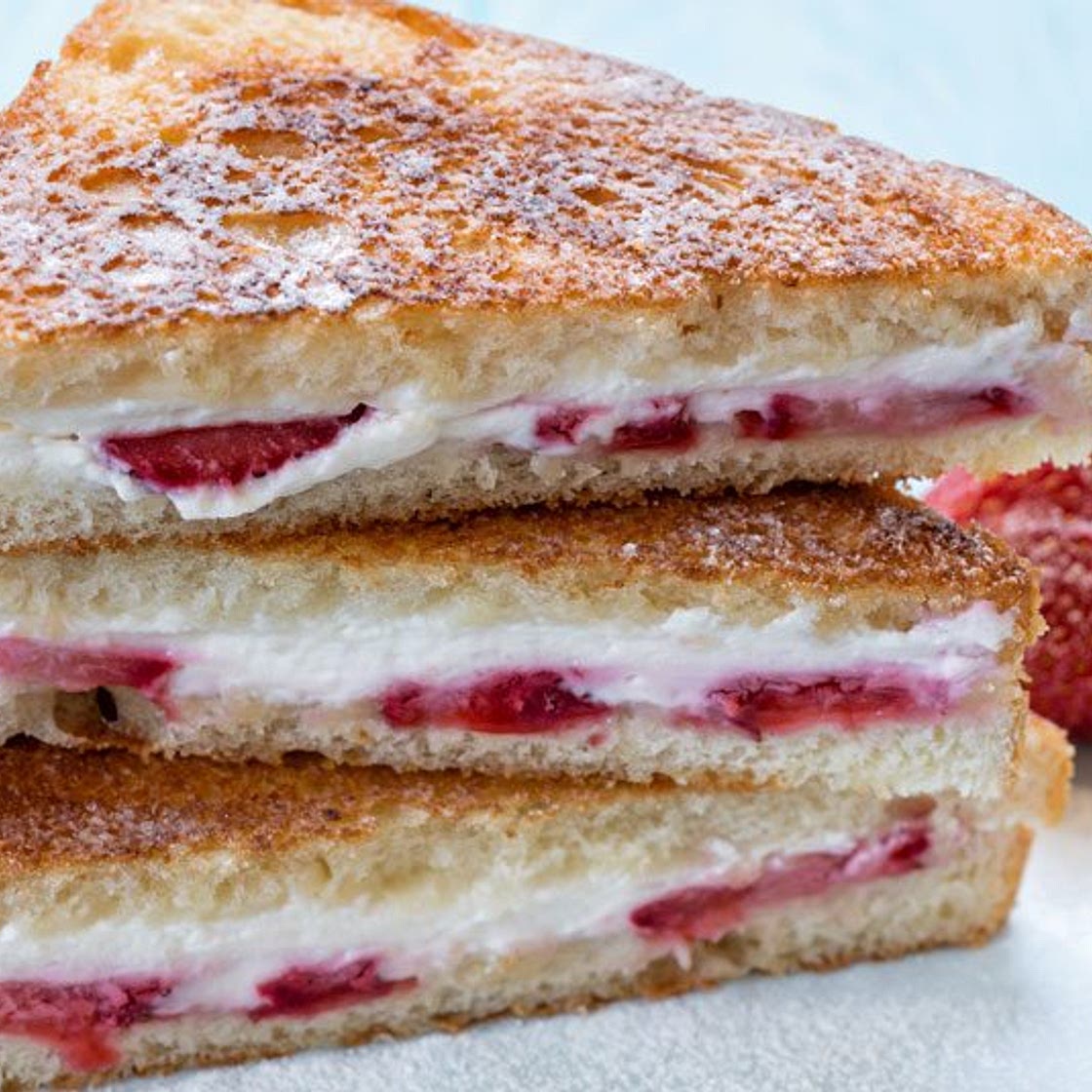 Strawberry Stuffed French Toast