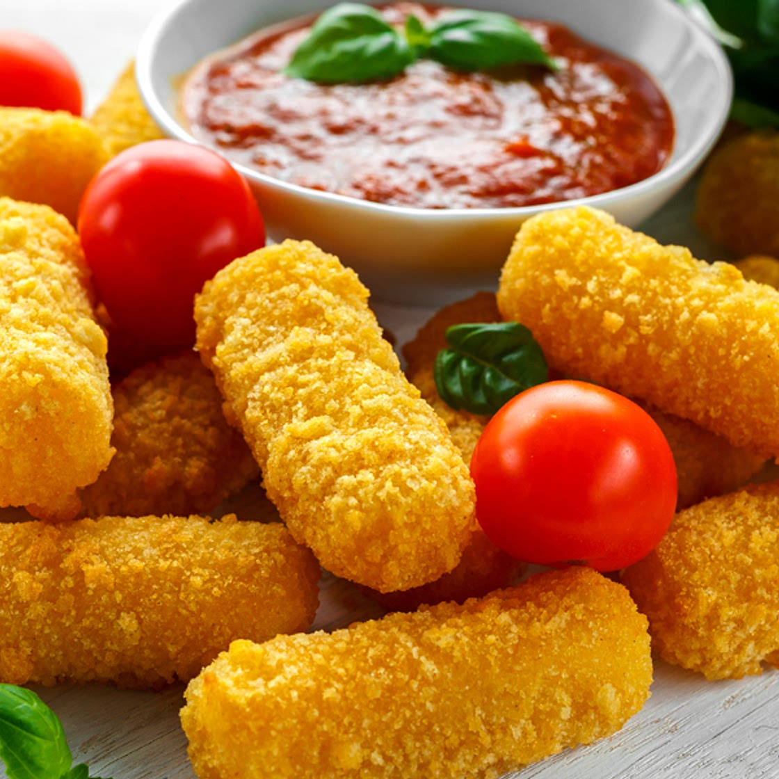 Dedos de queso mozzarella