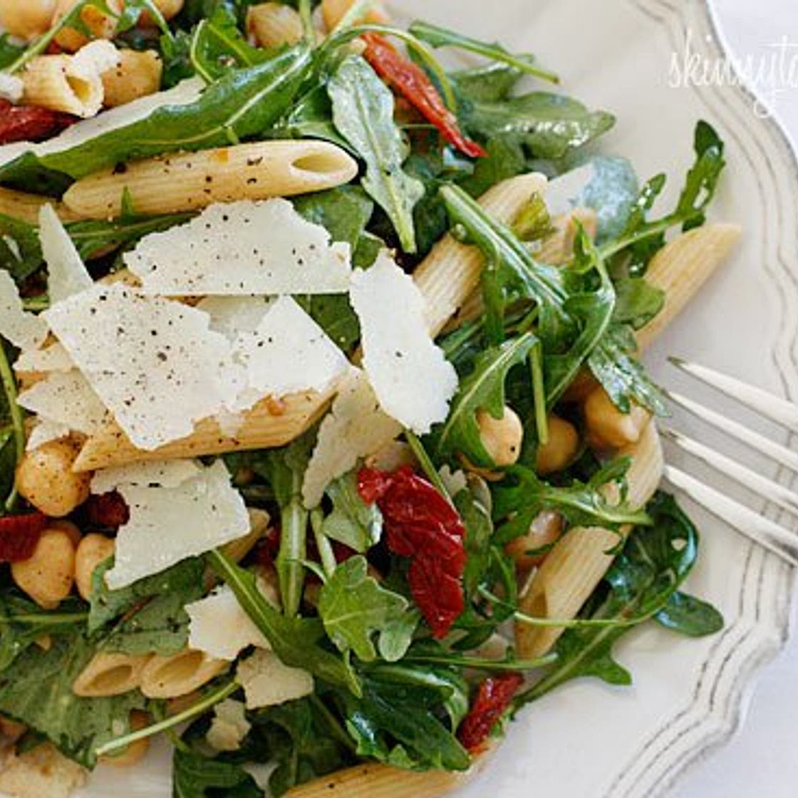 Penne Arugula Salad with Sun Dried Tomatoes