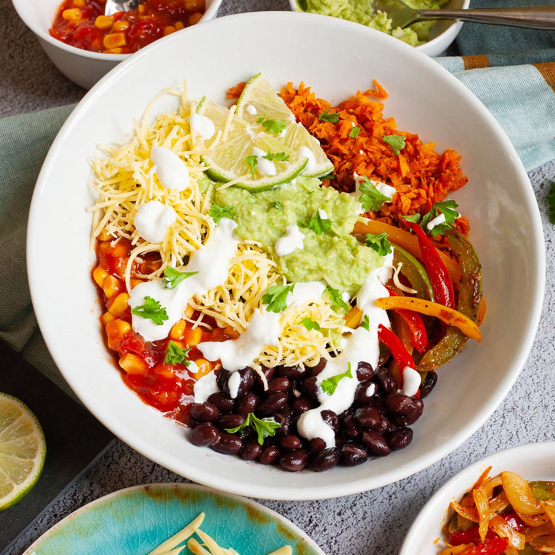 Mexican Sweet Potato "Rice" Bowl