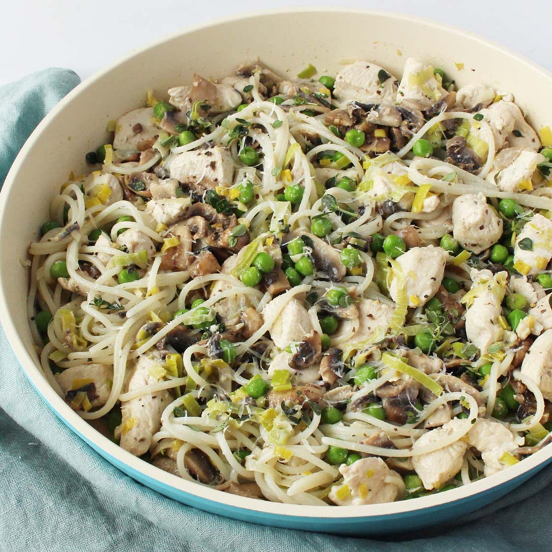 Creamy Chicken & Mushroom Pasta