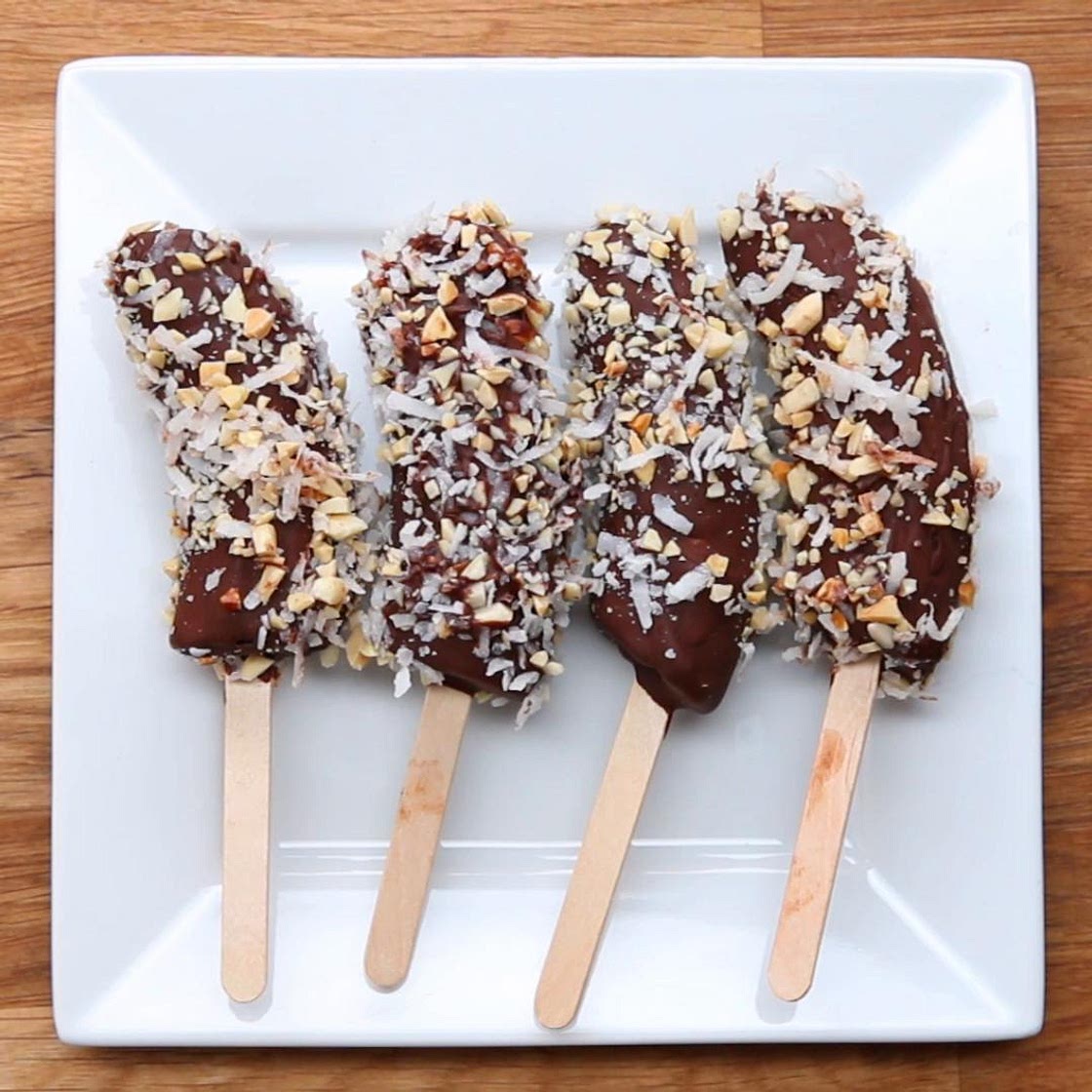 Coconut Almond Frozen Banana Recipe by Tasty