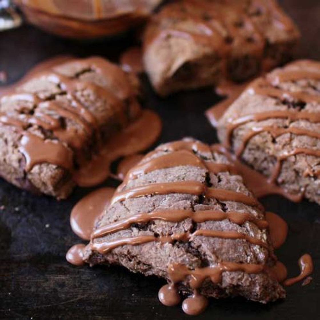 Small Batch Triple Chocolate Scones