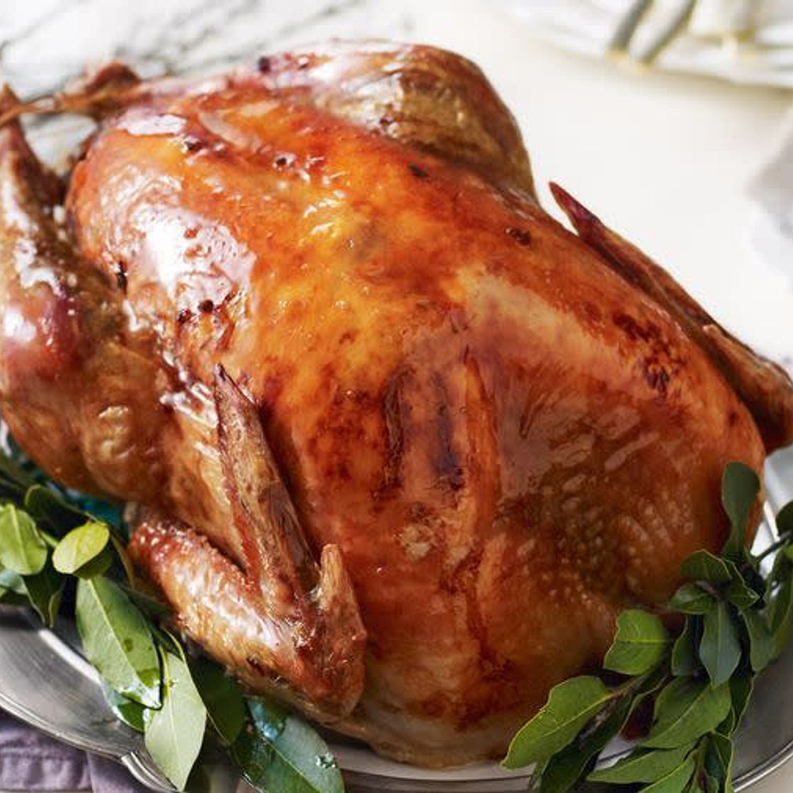 Maple-glazed turkey
