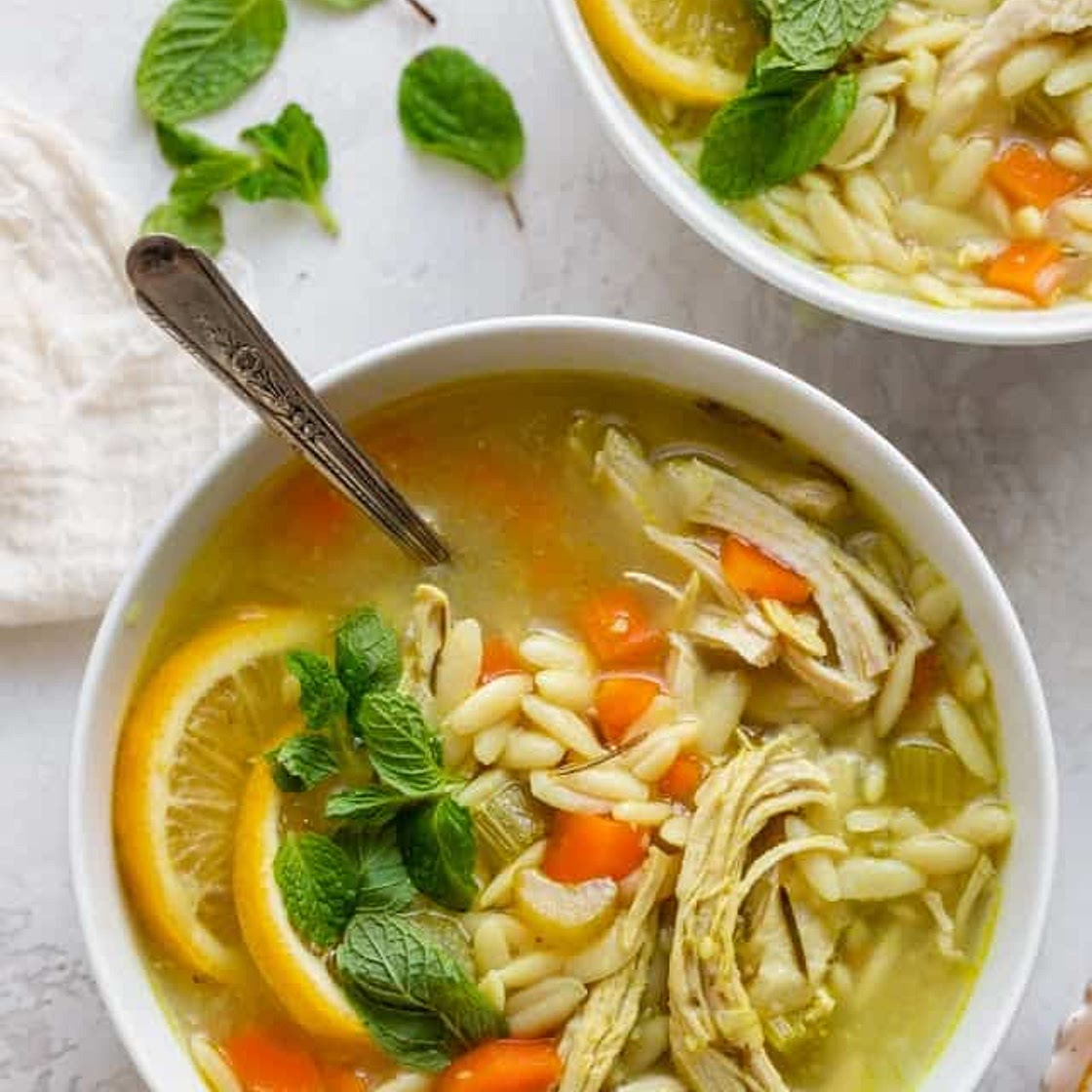 Chicken Lemon Orzo Soup