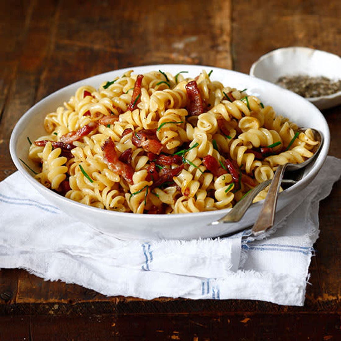 Bacon, Chilli and Herb Pasta