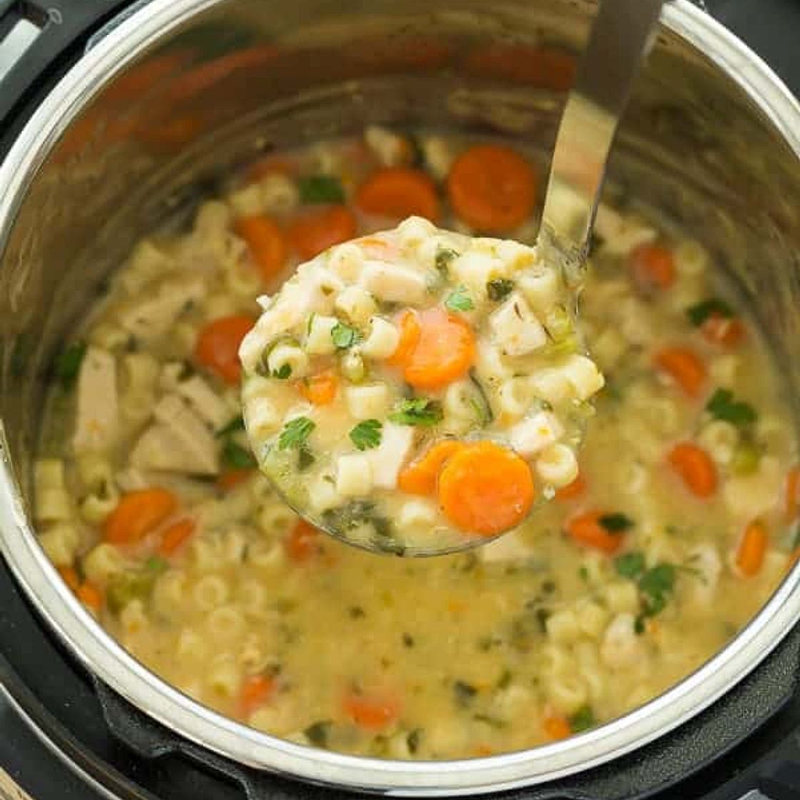 Creamy Instant Pot Chicken Noodle Soup Recipe