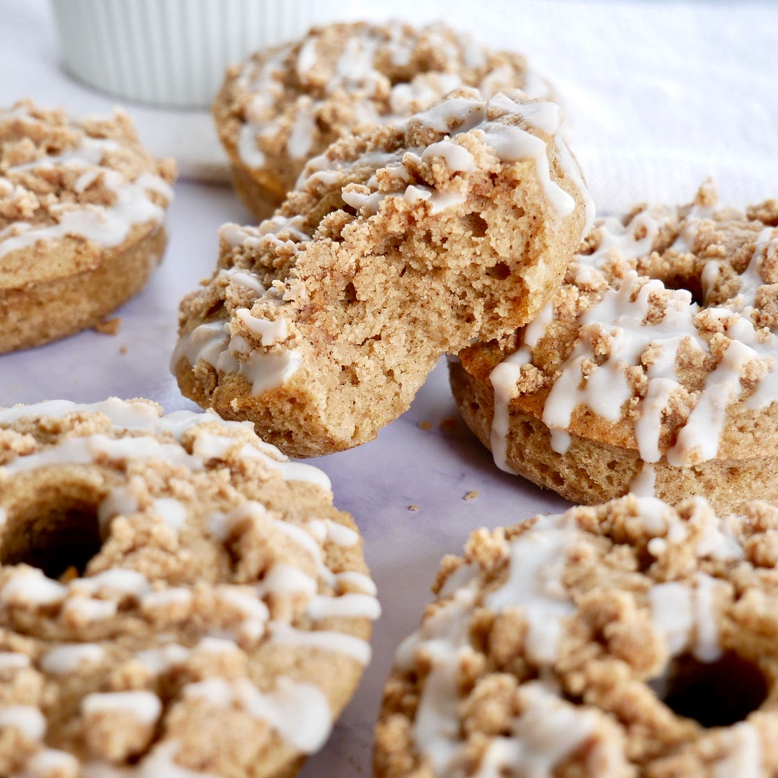 Paleo Cinnamon Crumb Cake Donuts