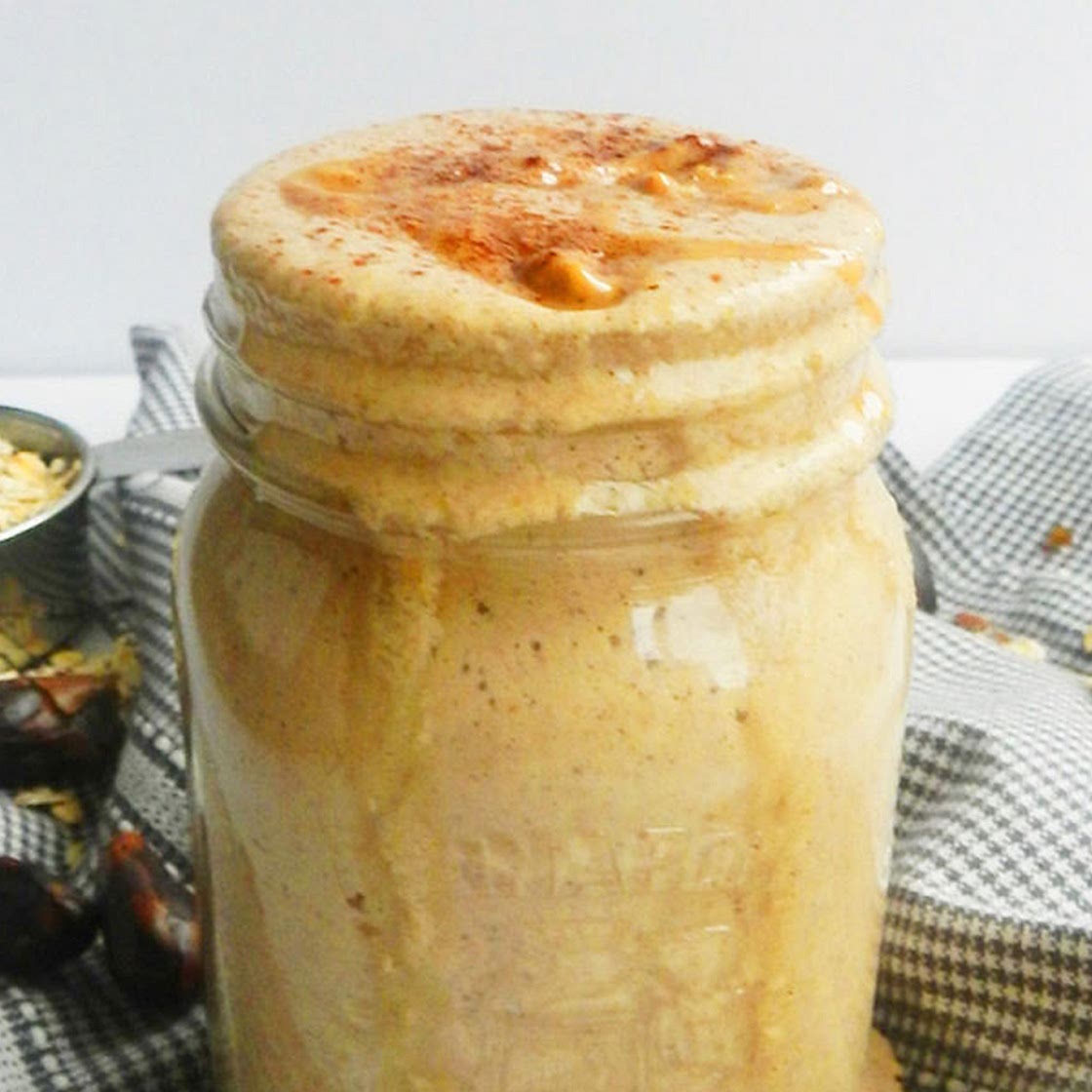 Peanut Butter and Banana Oatmeal Smoothie