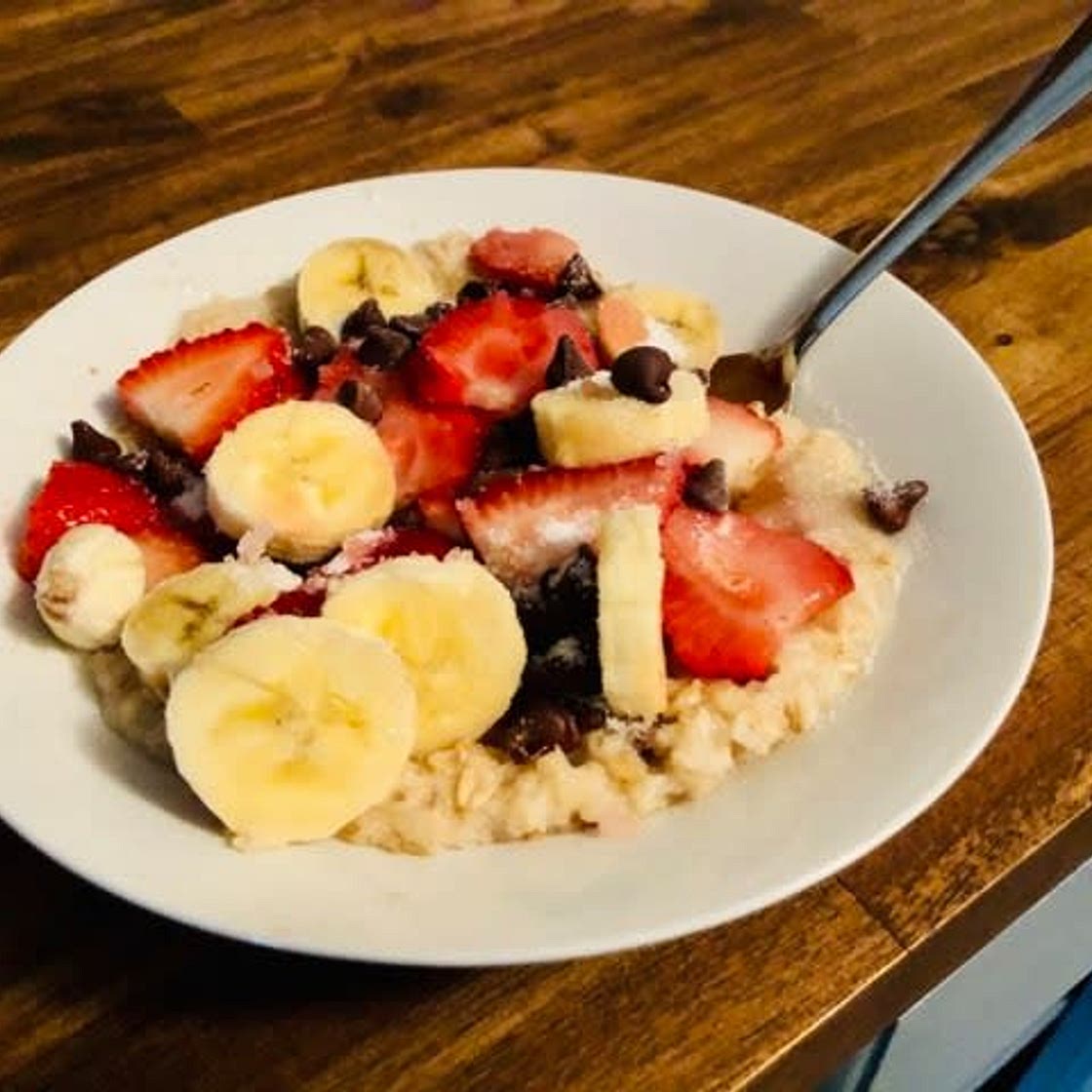 Banana Split Oatmeal