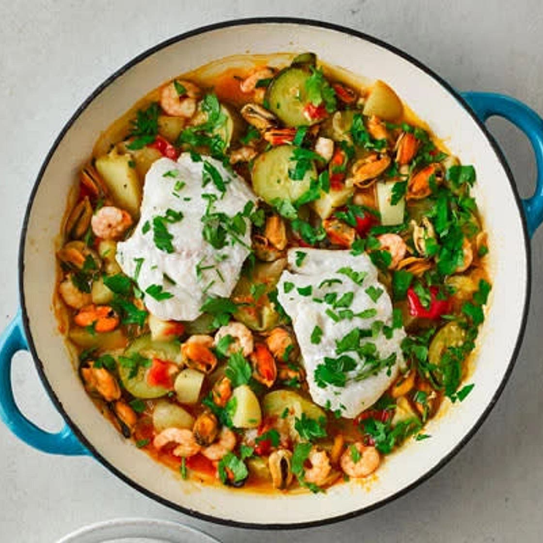 Hake & seafood cataplana