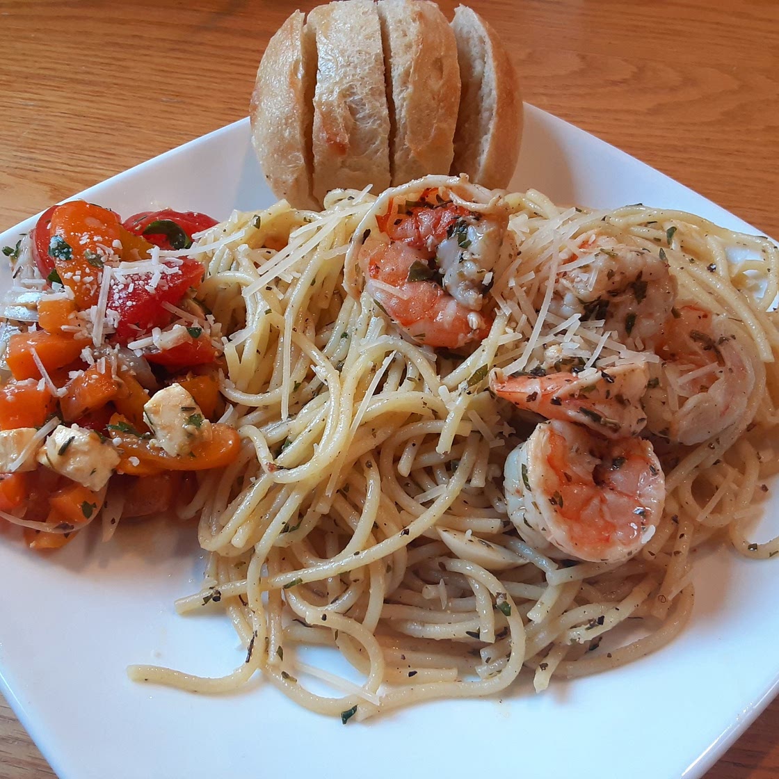Spicy Shrimp Aglio E Olio