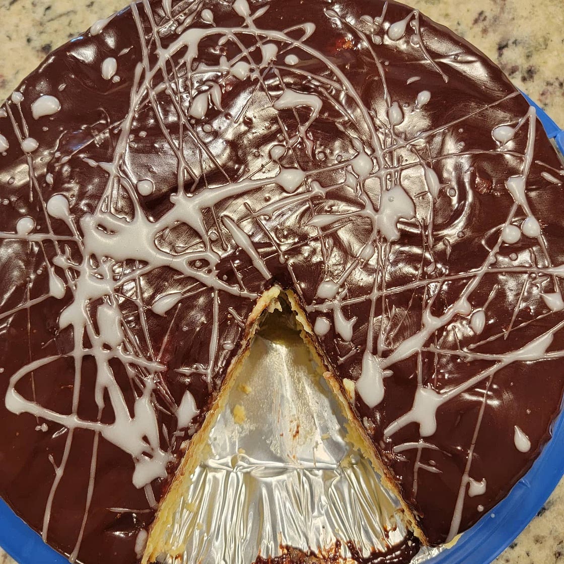 Massachussets Style Boston cream pie 