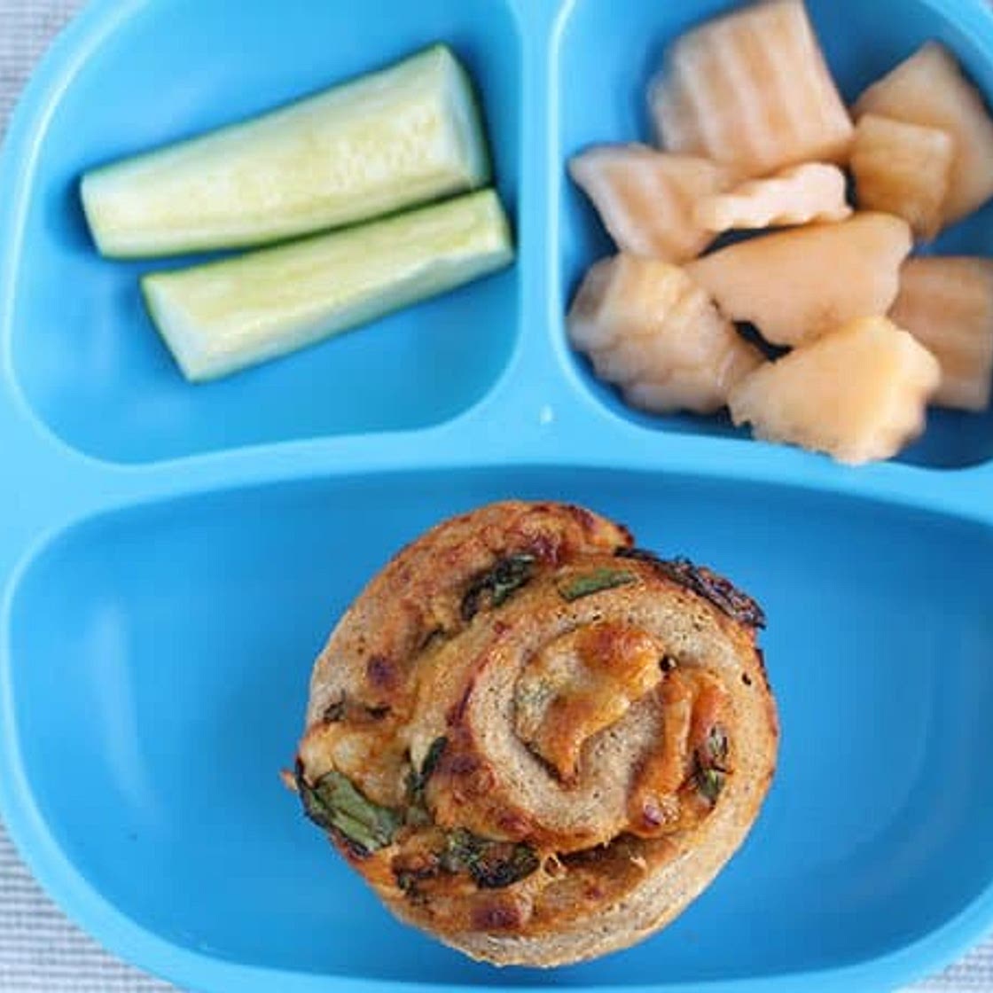 Mini Spinach and Cheese Pizza Roll Recipe