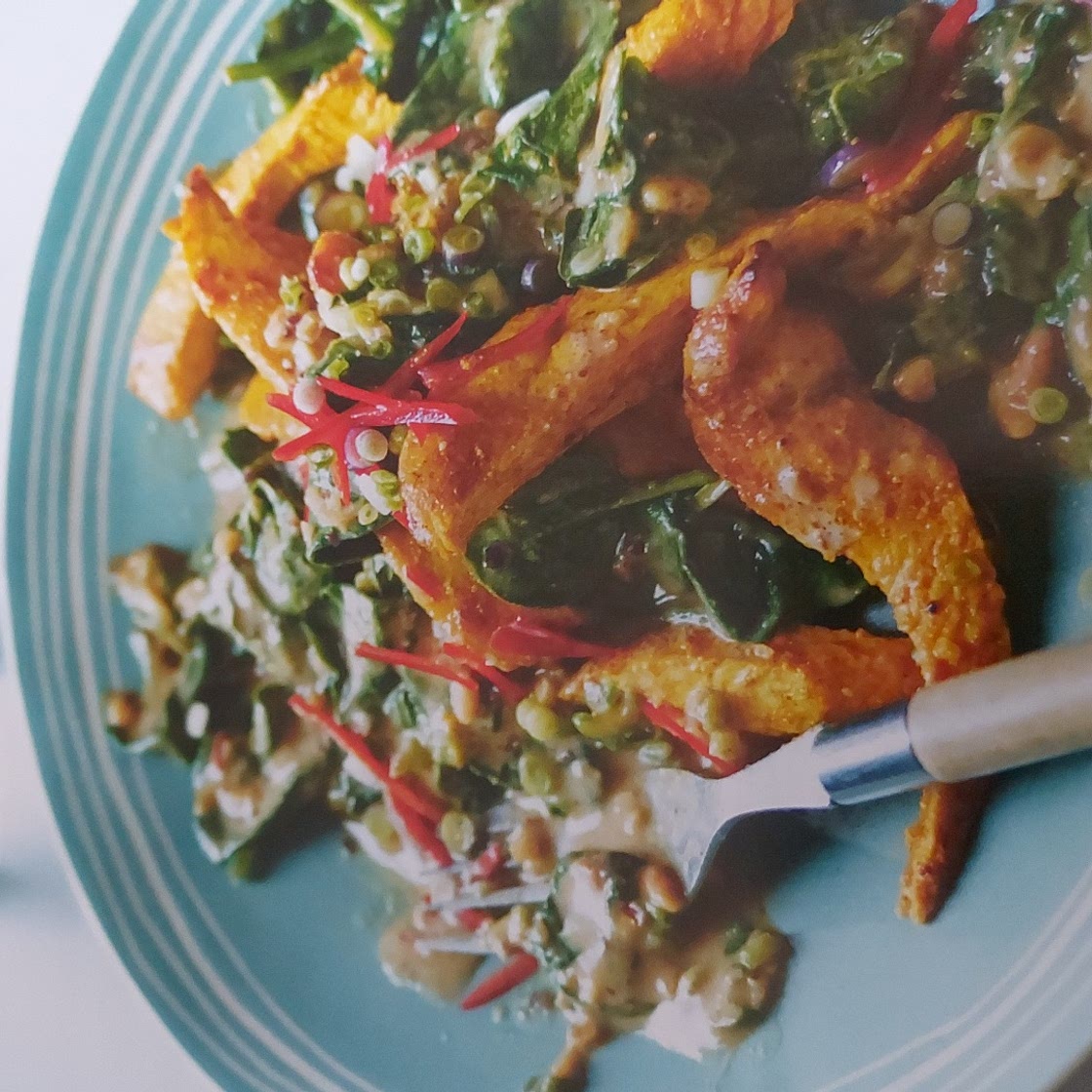 TURMERIC CHICKEN WITH SPINACH SATAY