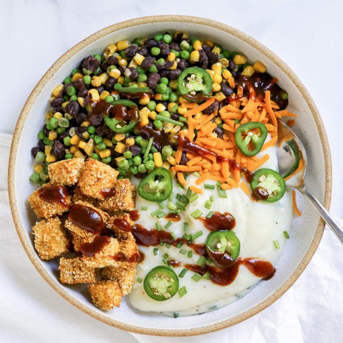 Deconstructed Baked Potato Bowl [Vegan]
